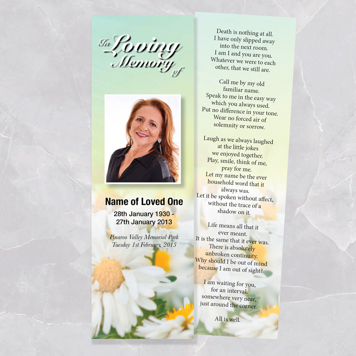 Funeral Stationery &amp; Products – Direction Design &amp; Print
